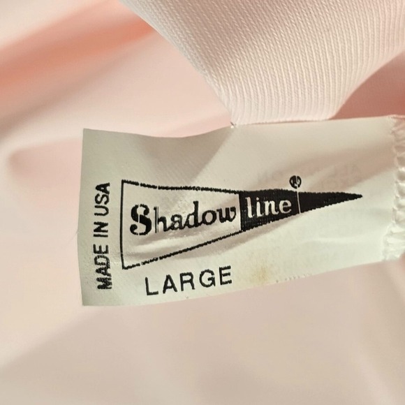 Shadowline Lrge Nightgown + Robe Set Pink Lace Elegant Nightwear Vintage 80s NWT - Picture 8 of 14